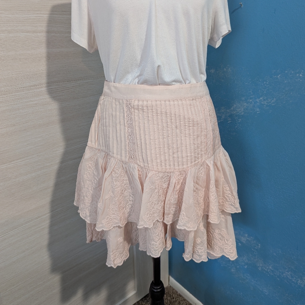 Ted Baker London Pink Skater Mini Skirt